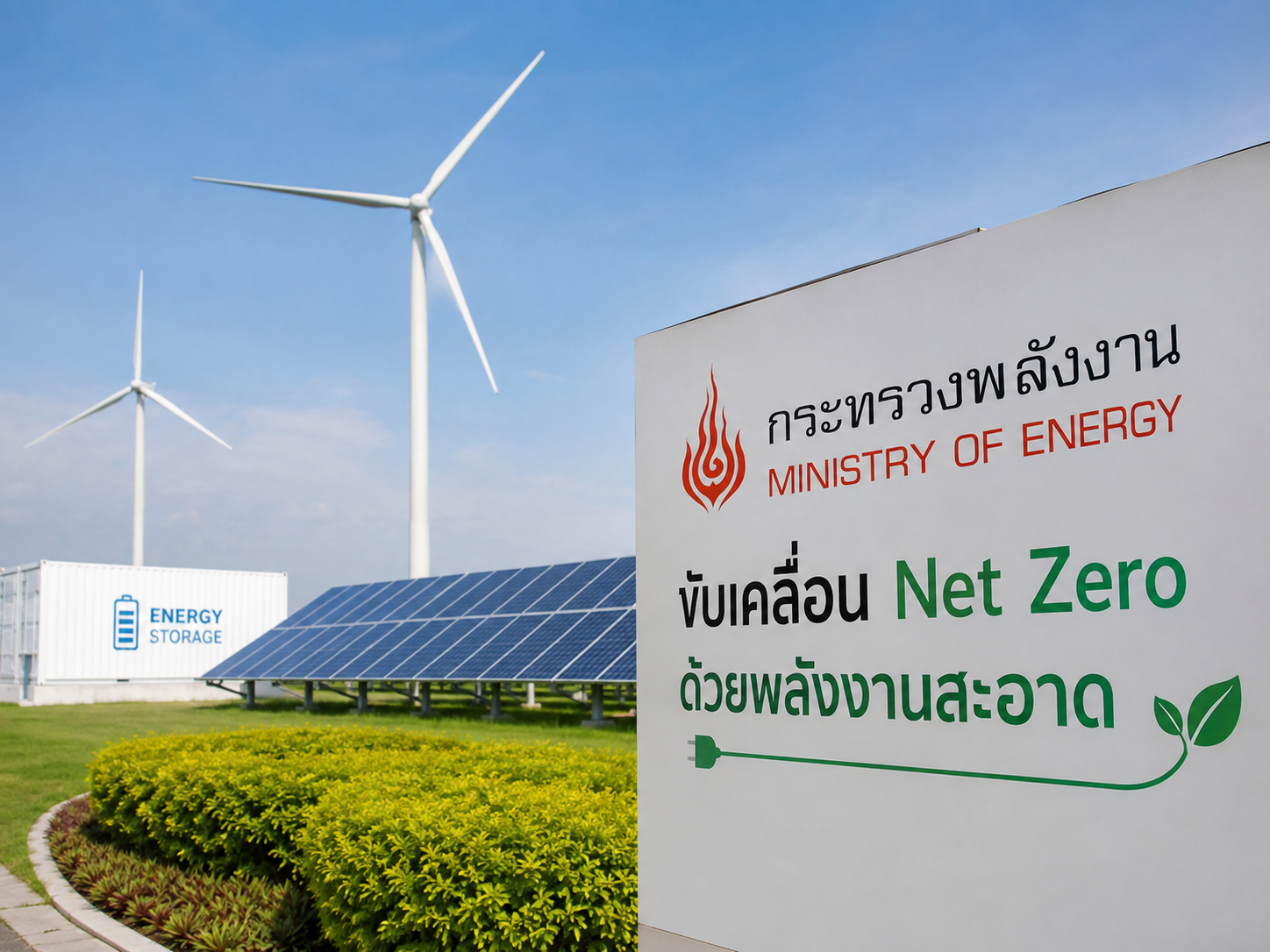 กระทรวงพลังงาน ขับเคลื่อน Net Zero ด้วยพลังงานสะอาด